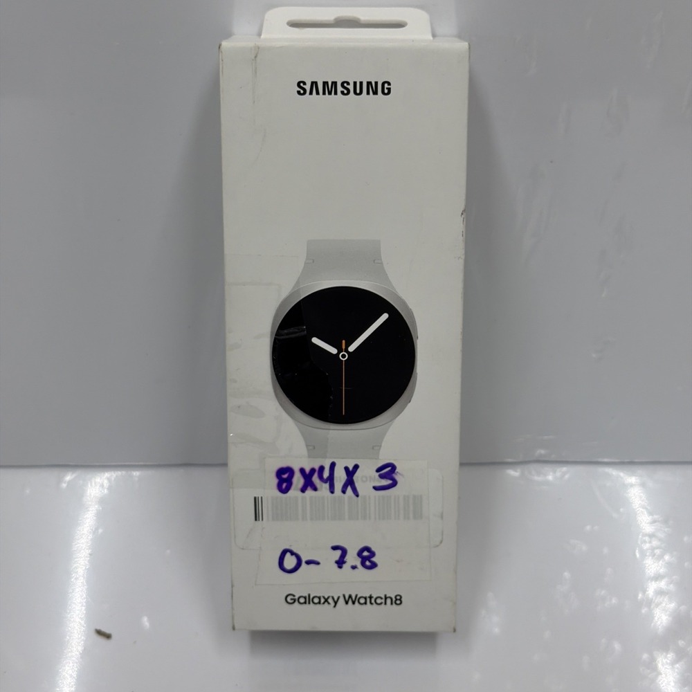 Samsung Galaxy Watch8 (44mm) LTE Unlocked (SM-L335U) - Silver/White Sport Band